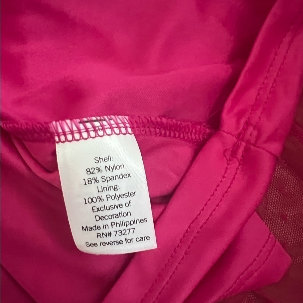 Lauren Conrad Women’s XS Barbie Midi Tiered Hot Pink Classic Dotted Tulle Skirt - Picture 8 of 9